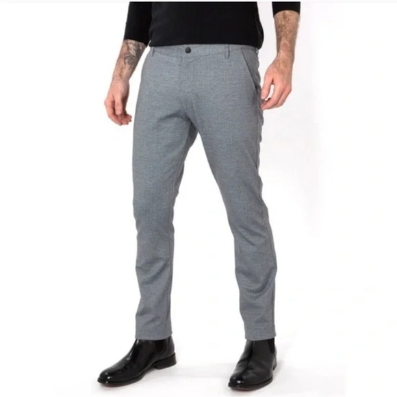 Betabrand Pants Betabrand Gray Slim Straightleg Trouser Pants Mens